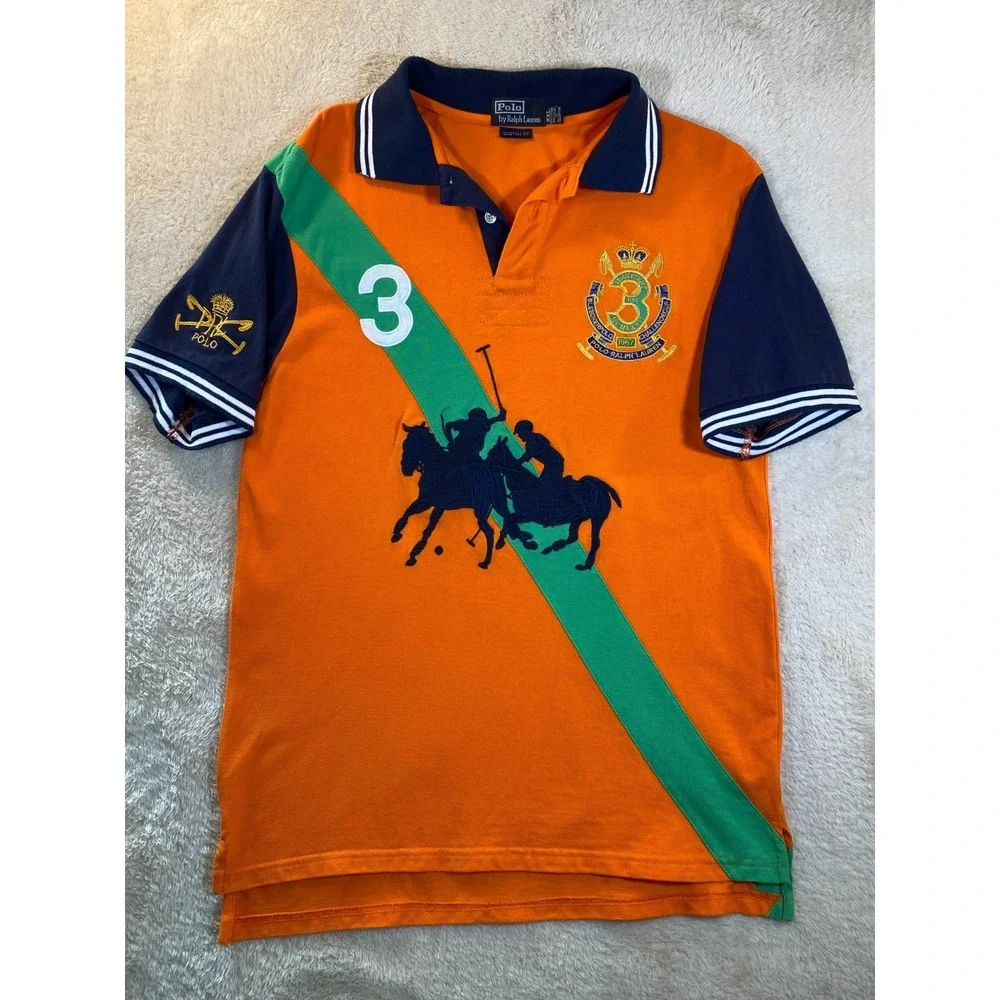 Polo Ralph Lauren Bleecker Polo Challenge Cup  1967 SZ XXL Equestrian Stripe